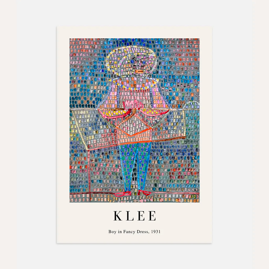 Paul Klee Boy in Fancy Dress Poster