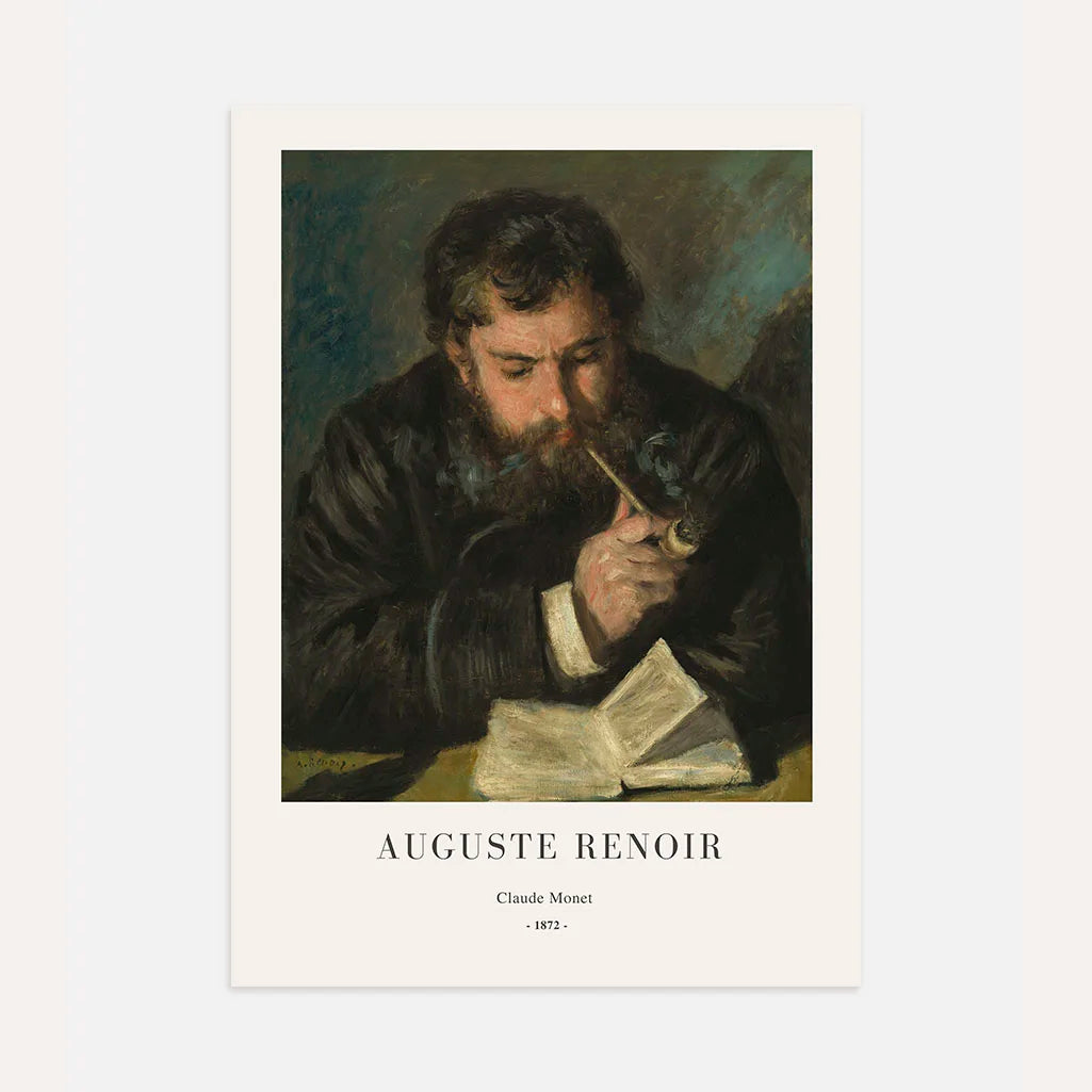 Auguste Renoir Claude Monet Portrait Poster