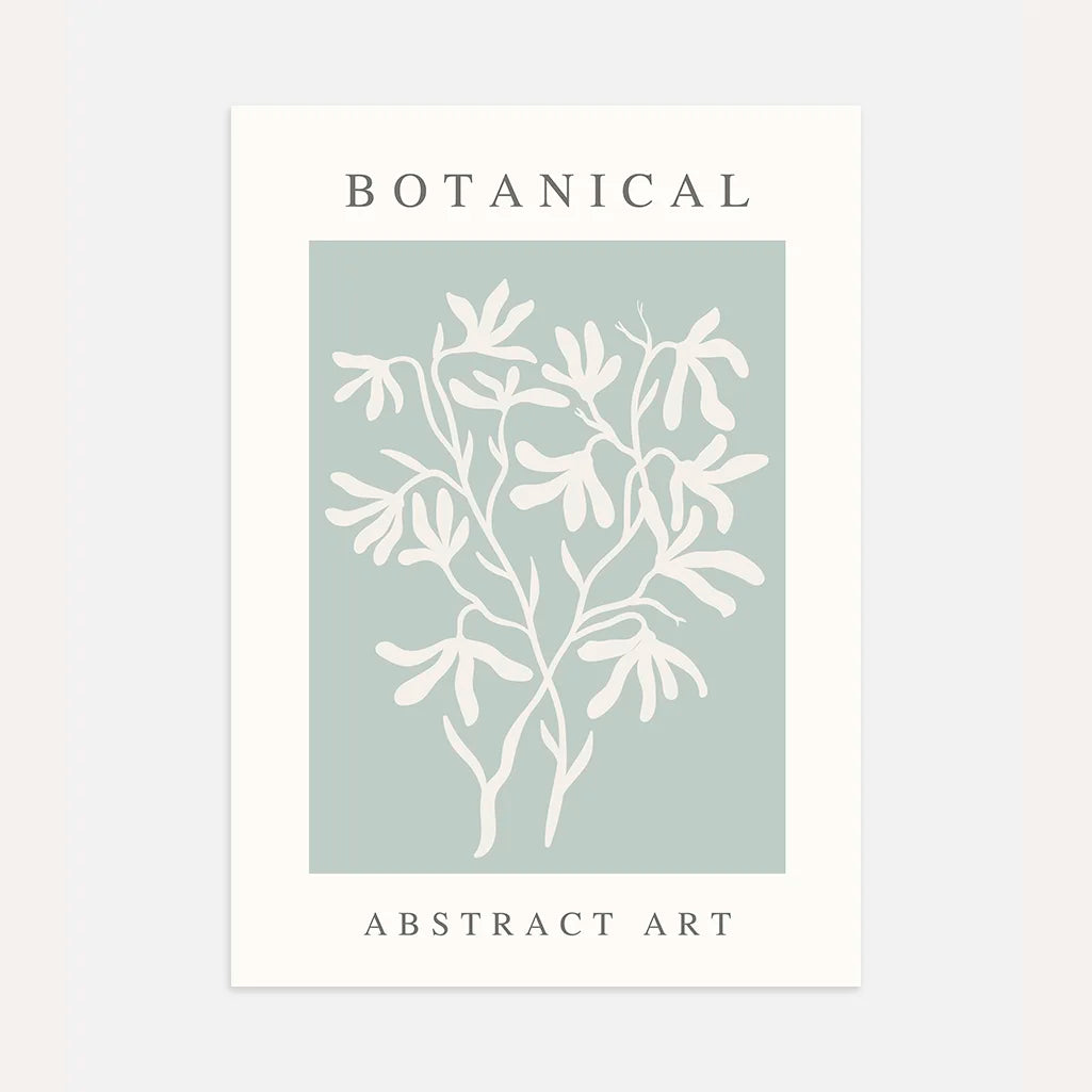 Abstract Botanical Branch Poster